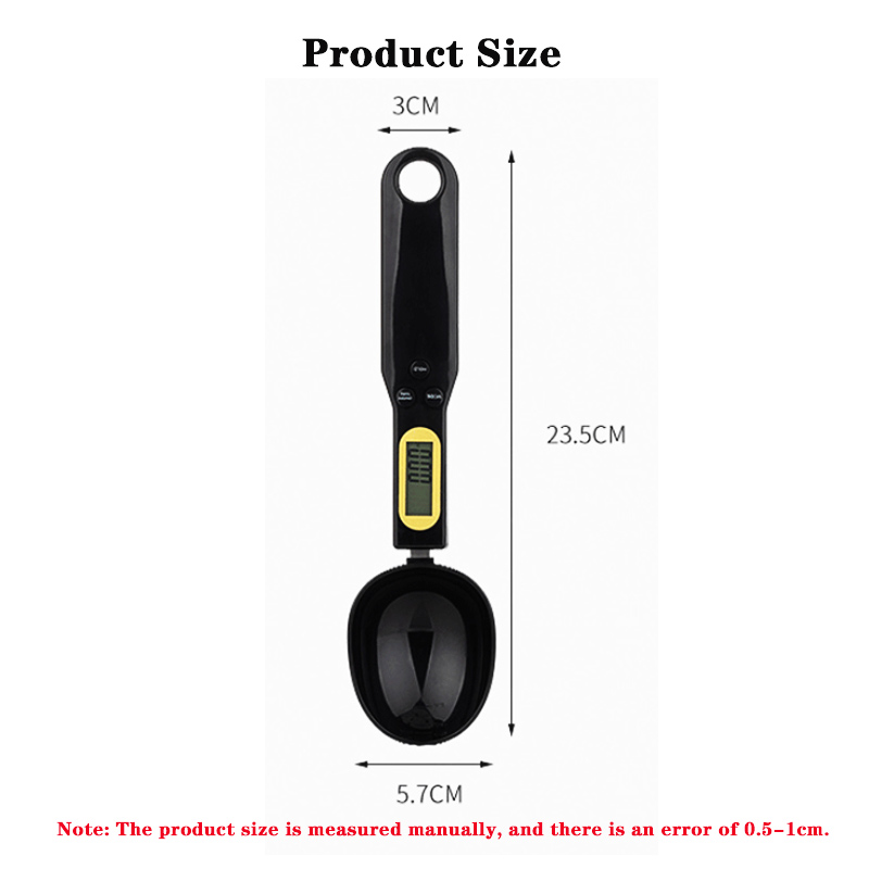 Cuchara medidora de peso, báscula Digital LCD para cocina, 500g, 0,1g, cuchara medidora para alimentos, Mini herramienta de cocina para báscula de café con leche