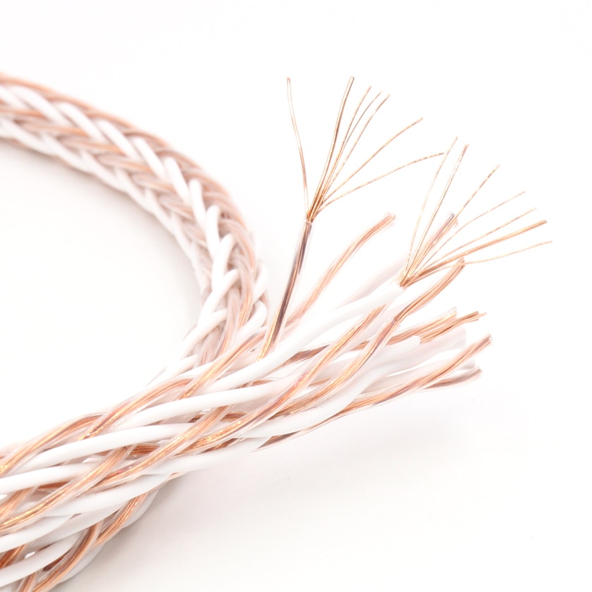 10m 8TC 5N Pure copper Speaker cable hifi audio speaker wire loudspeaker cable