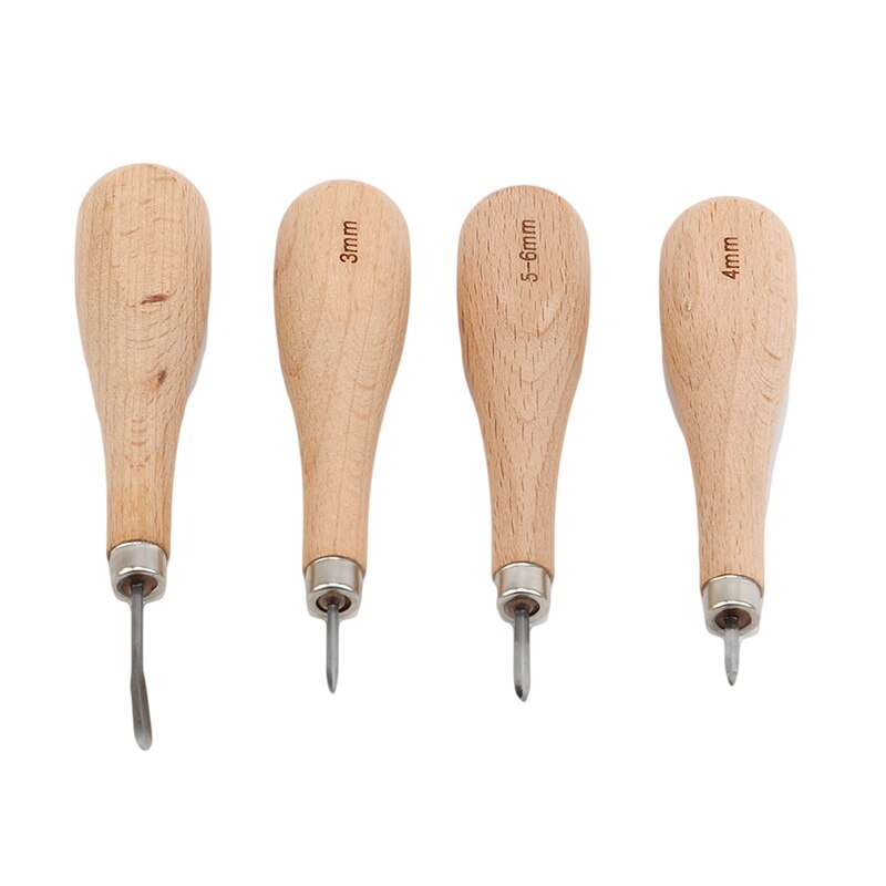 Leather Craft Elm Diamond Awl Household Leather DIY Tool Leather Sewing Tools Home Use