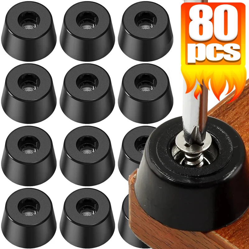 8/80Stck Gummi Pads Boden Protektoren Nicht-Unterhose Schneiden Bord Möbel Stoßstange Dichtung Tisch Stuhl Bein Abdeckung möbel Hardware- matt