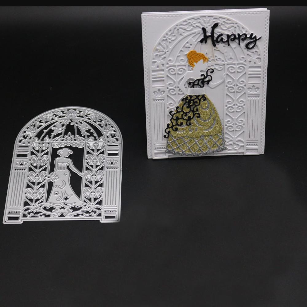 ZhuoAng Beautiful wedding dress Cutting/DIY Paper Card Craft Embossing Die Cut DIY scrapbooking Die cutting machine