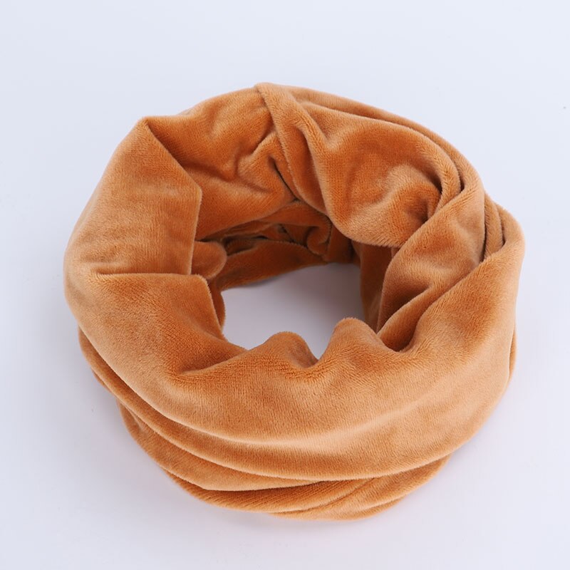 Foulard Snood tricoté pour femme, écharpe d'infinité, et doux, pour cou et câble circulaire, hiver,: Orange