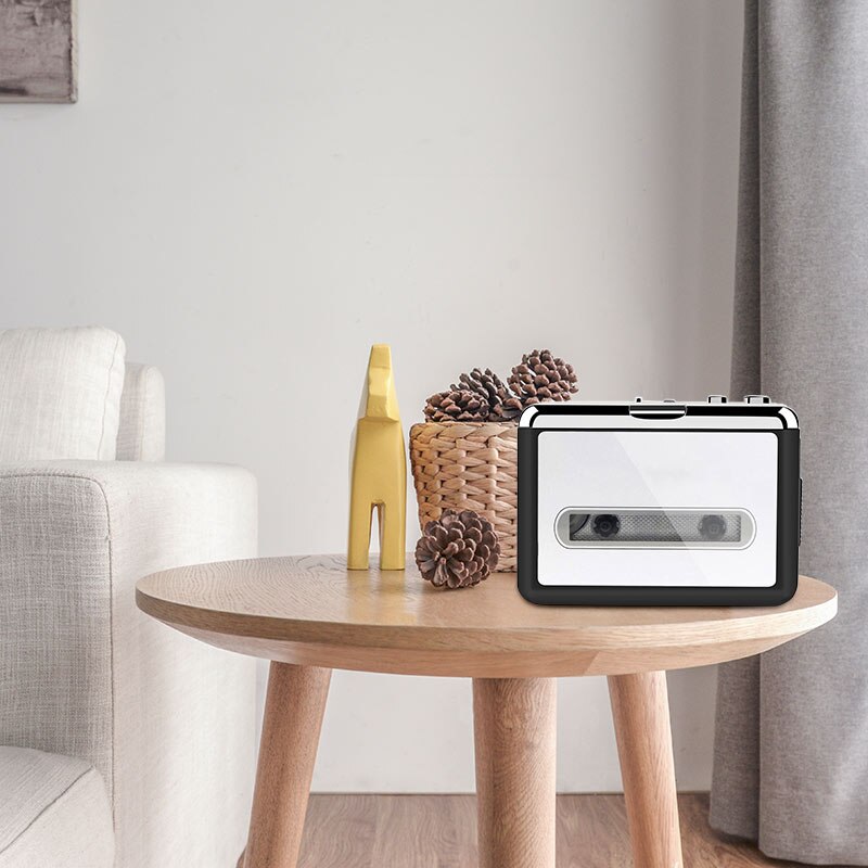 Reproductor de Cassette USB, adaptador de cinta para reproductor de Audio, grabadora de Cassette USB y reproductor a MP3, convertidor de captura