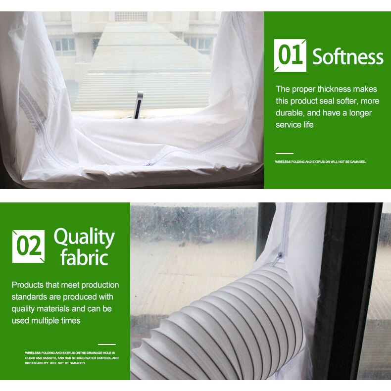 Seal Lock Cloth Plate for floor air conditioner Soft Baffle Window Sealing Kit for mini air conditioner Waterproof Seal Plate