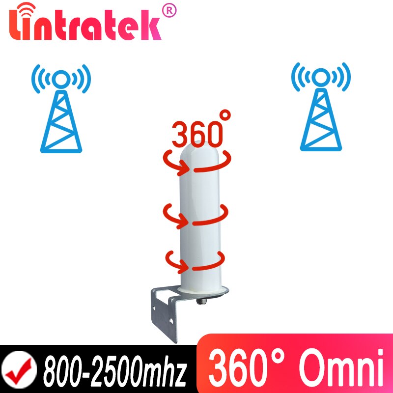 360 ° Omnidirectionele Antenne Omni Waterdicht Voor Wcdma 2100 Umts Dcs 1800 Lte Gsm 900 2G 3G 4G Signaal Cellphone Mobiele Repeater