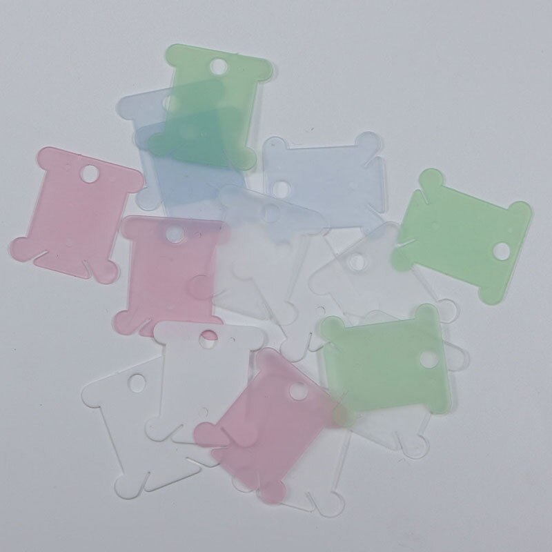 120pcs/pack Embroidery Floss Craft Thread Bobbin Cross Stitch Storage Holder Plastic Sewing Thread Board Card Craft Kit