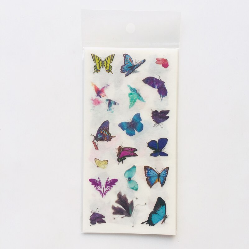 6 Sheets Butterfly Decorative Adhesive Stickers Decoration