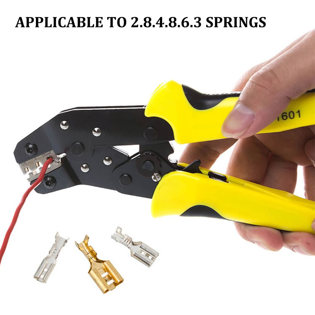 Ratchet Type Bare Terminal Crimping Pliers Plug Spring Crimping Pliers Insulated Terminal Pliers Cold Press Pliers