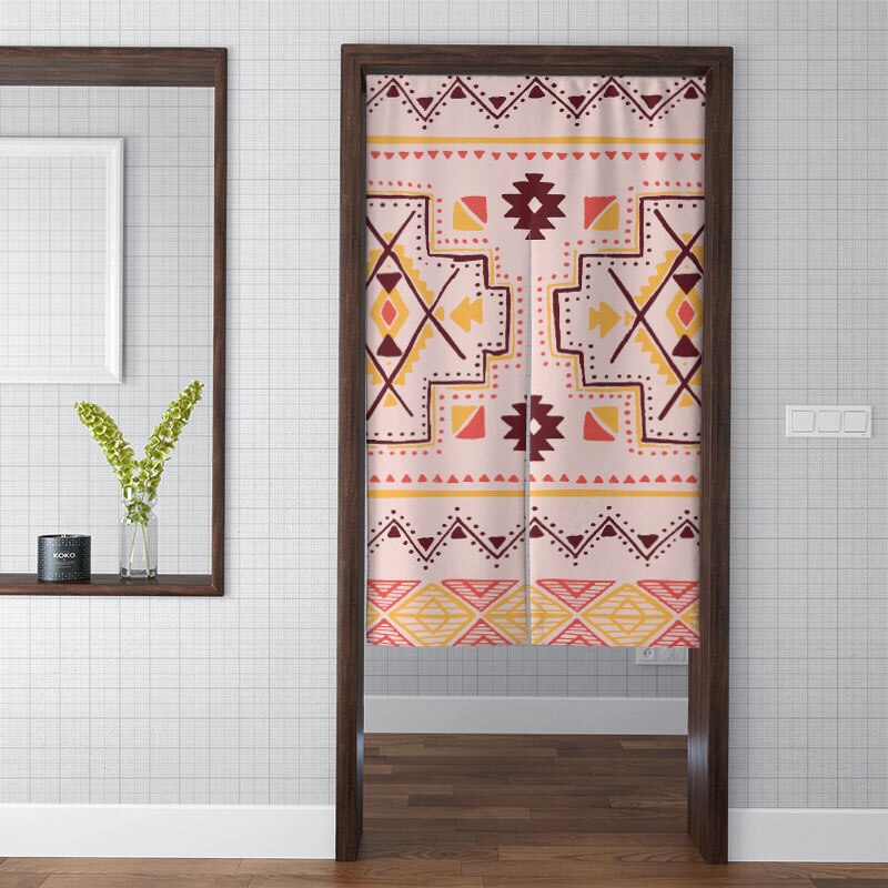 Exotische bohemian gordijn roman keuken dikke verduisterende wandtapijt moderne kleurrijke artistieke schaduw badkamer toilet deuropening stof: Stijl 10