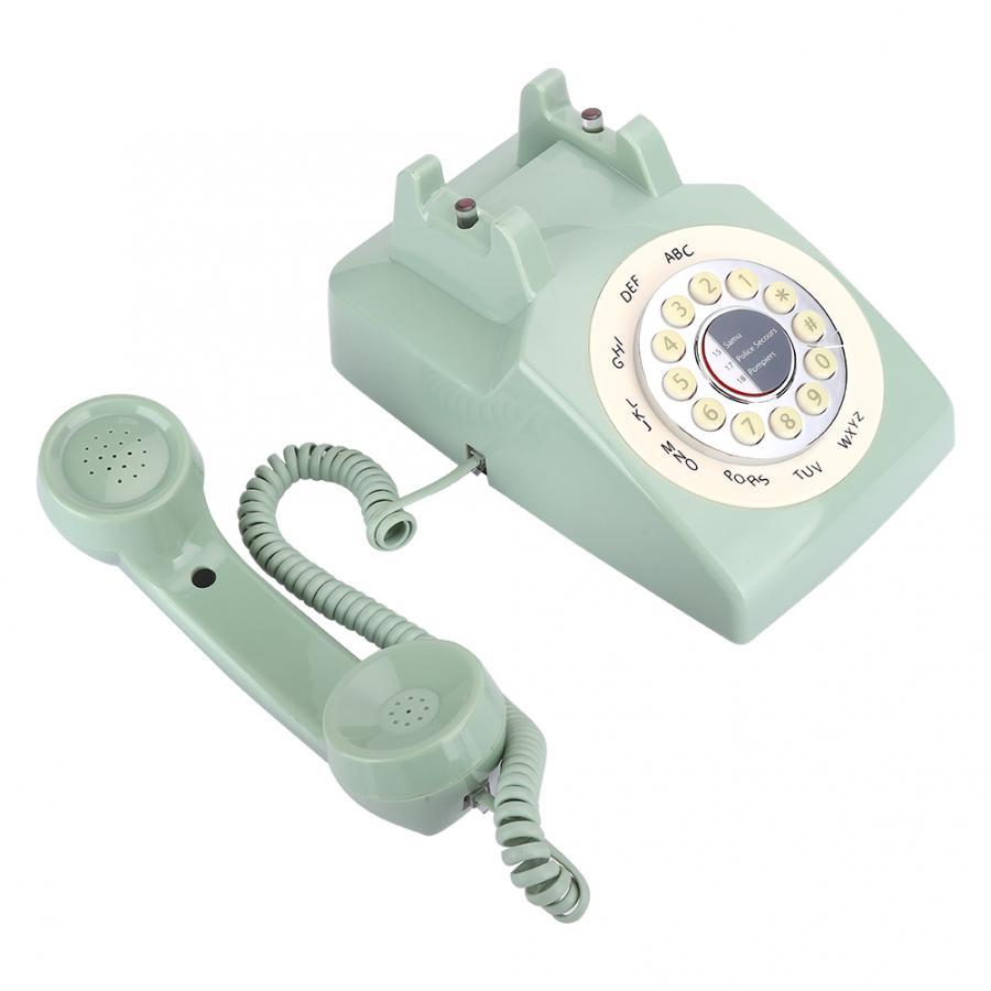 Retro Vaste Telefoon Europese Pastorale Stijl Desktop Telefoon Groen Voor Thuisgebruik Telefon