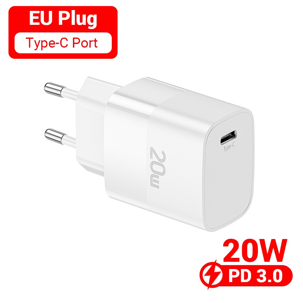 Essager Usb Charger Type C Voor Iphone 13 12 Fast Charger Usb C Quick Charge Voor Samsung Xiaomi 20W wall Charger Adapter: 20W W EU Type C Plug