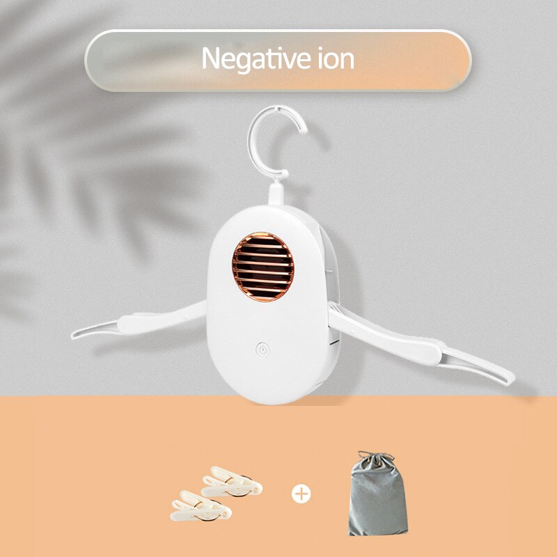 Składana elektryczna suszarka robić ubrań przenośne szybko suszenie ubrań buty suszarka robić jonów ujemnych wieszak dezodorujący 3 tryb suszarka na pranie 220V: Negative ion W
