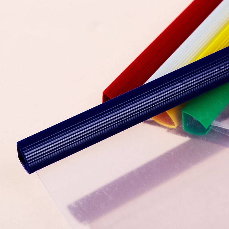 5Pcs/Set A4 Transparent File Folder Clip Data Folder Book Folder Test Paper Document Organizer Fastener School Office Supplies