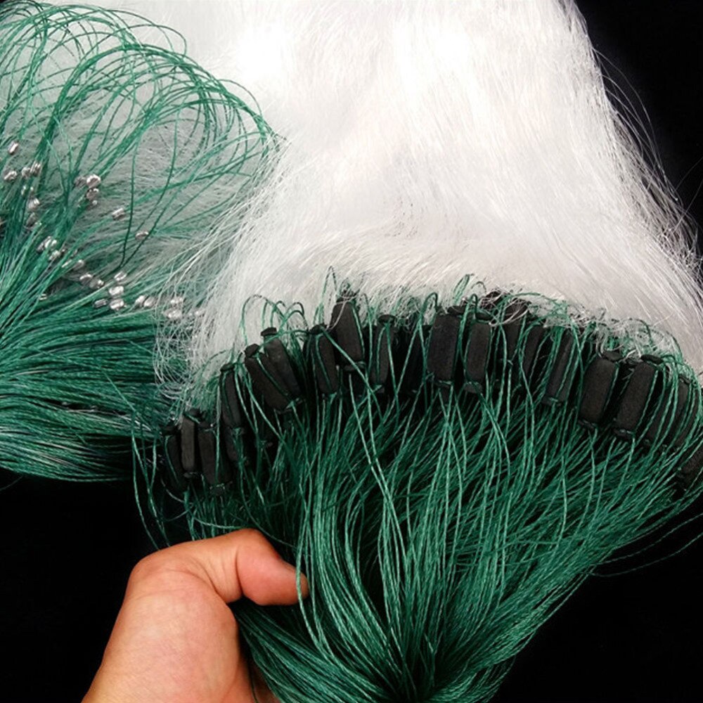 3 Layers 90x1.5m Fish Net Fishing Gear Fish Trammel Gill Net Mono Multinylon 60mm