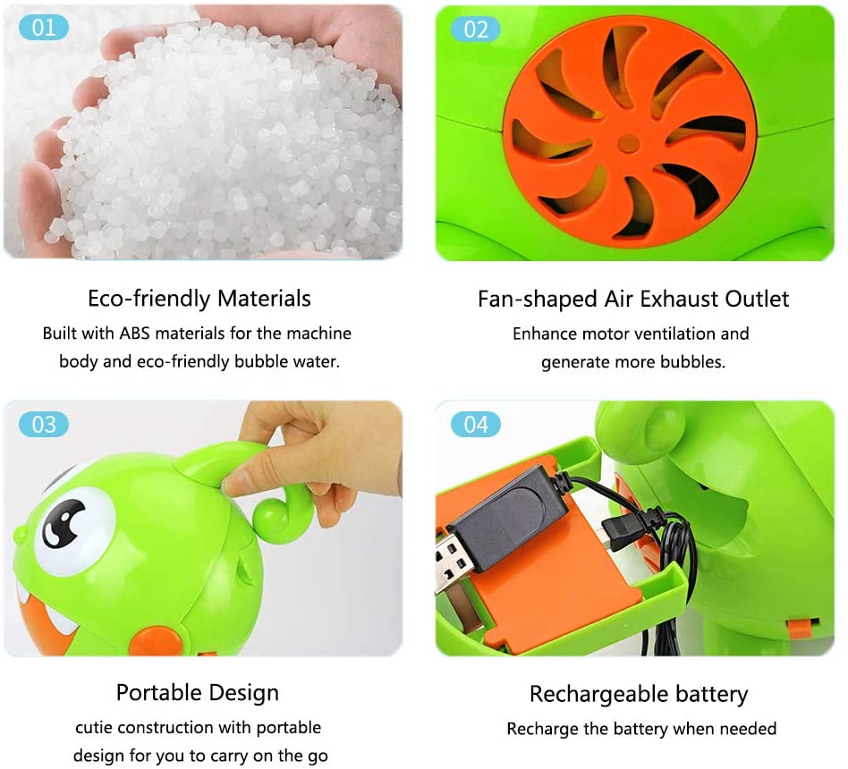 Blase Maschine, Blase Spielzeug für Kinder Automatische Blase Maschine 3000 Blasen Pro Minute, langlebig Blase Gebläse für Kinder, Party, Hochzeit
