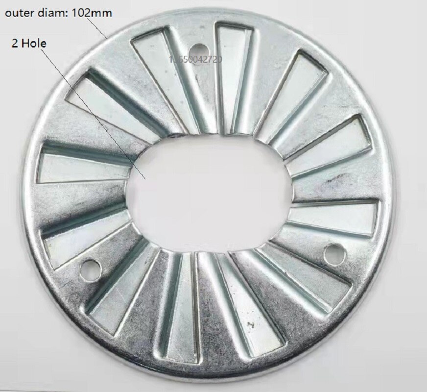 102MM Waste oil burner Air swirler burner stabilizer boiler combustion fire flame plate mathanol diesel fule flame ring: 2 Hole plate