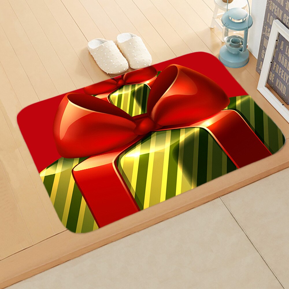 Tapis de sol pour noël ou noël, décoration pour maison, bonhomme de neige, nouvel an, rouge,: Clair