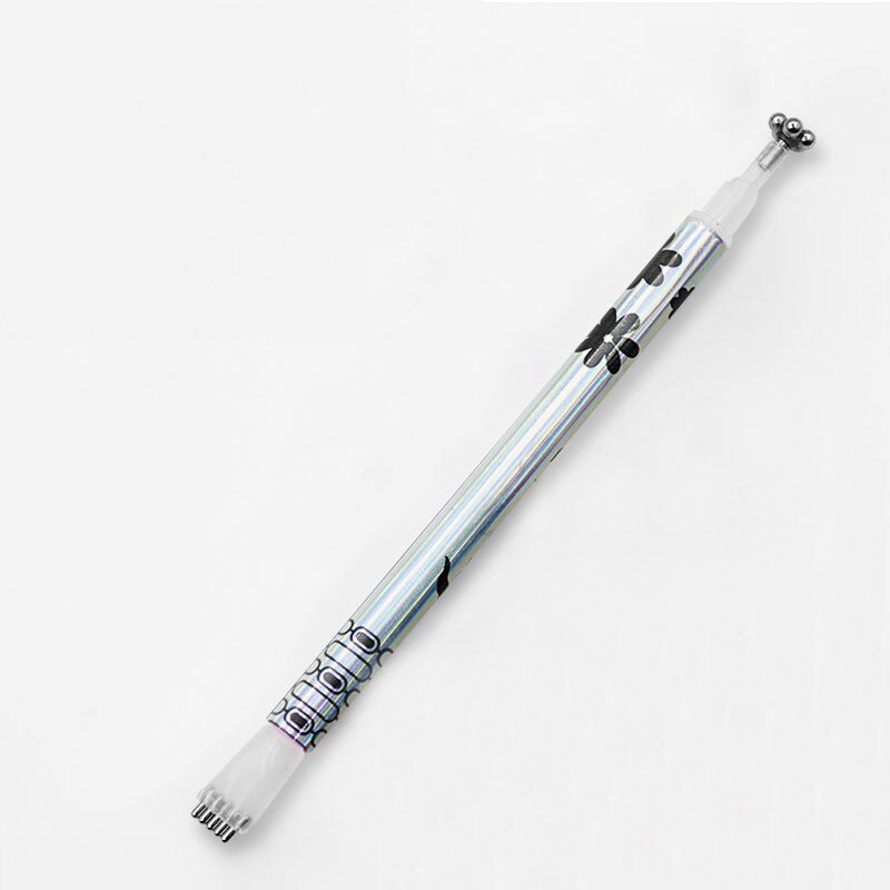 Bolígrafo de imán para uñas de 2 cabezas, pluma magnética de flor de ciruela, palo mágico de ojos de gato para esmalte de dibujo, herramientas de Gel, imán para uñas, colores x3, 1 Uds.: TB09-1