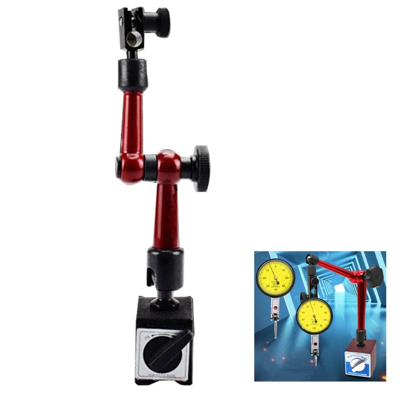 M7DA Tools Magnetic Base Dial Digital Test Indicator Holder Quick Fixed Flexible Arm: Base 1