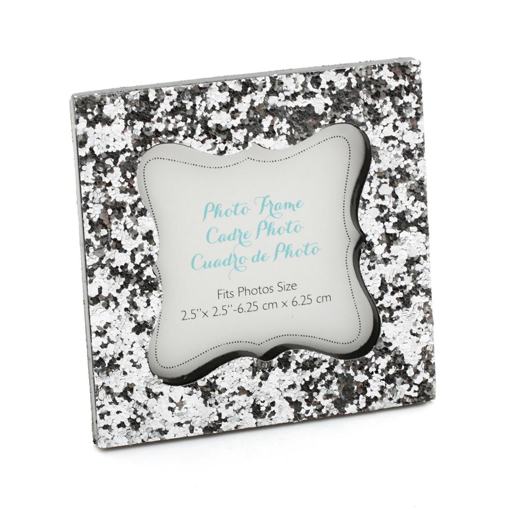 12 Carta del posto Cornici per Foto di Nozze cornice Segnaposto Titolari Vintage ▾ Oro Argento Da Tavolo Numero cornici bambino Showe Bomboniere E Ricordini: argento glitter