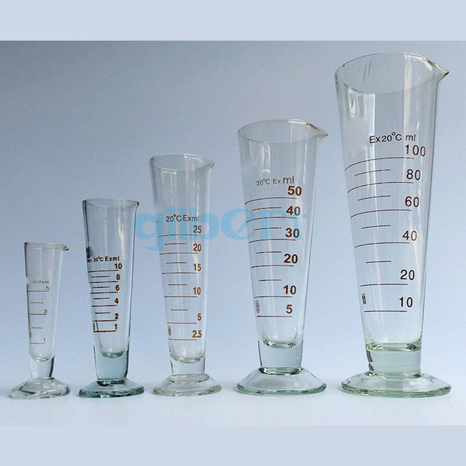 5ml/10ml/20ml/25ml/50ml/100ml/250ml/500ml/100 0ml Labor Blei-freies Glas fuß Apotheker Sauerei Kegel Becher Konische