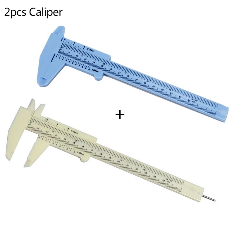 Urijk 0-150mm Caliper Measuring Tool 6 Inch LCD Display Digital Vernier Caliper Measuring Instrument Plastic Vernier Caliper: 2pcs plastic