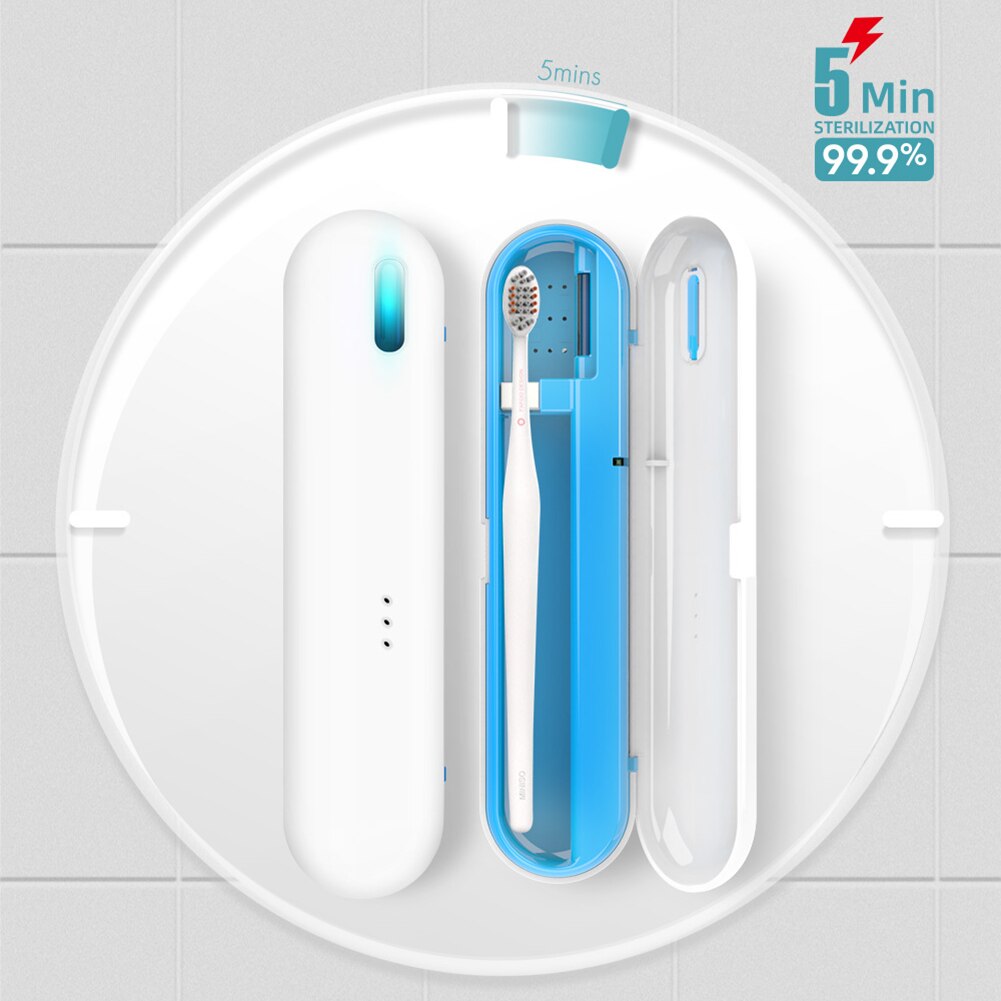 X11 bærbare uv lett tannbørste sterilisator usb oppladbar tannbørste sanitizer boks munnrenser boks holder tannpleie