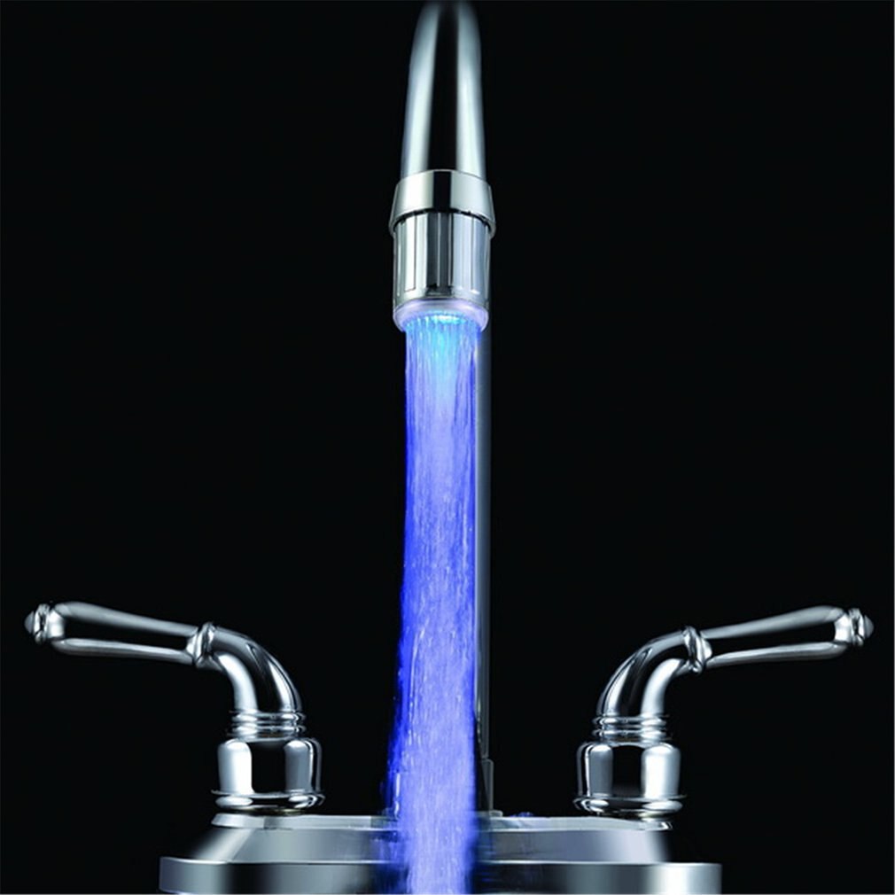 7 Kleuren Veranderende Led Water Kraan Tap Glow Water Faucetd Temperatuur Control Self-Kleuring Licht Kleur Veranderende Kraan