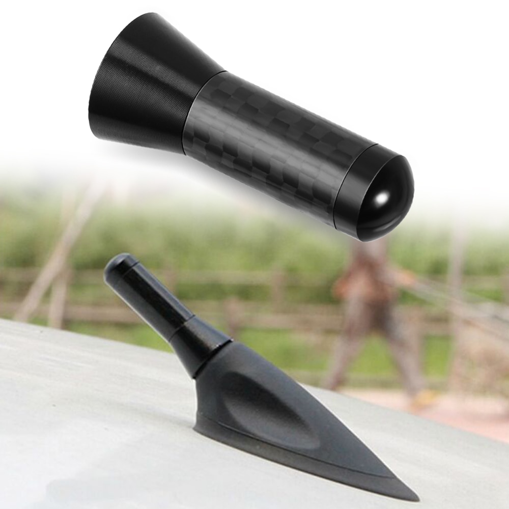 3.5cm Car Carbon Fiber Short Stubby Mast Antenna for Hyundai Creta I10 I20 Tucson Elantra Santa Fe Solaris Creta Veloster
