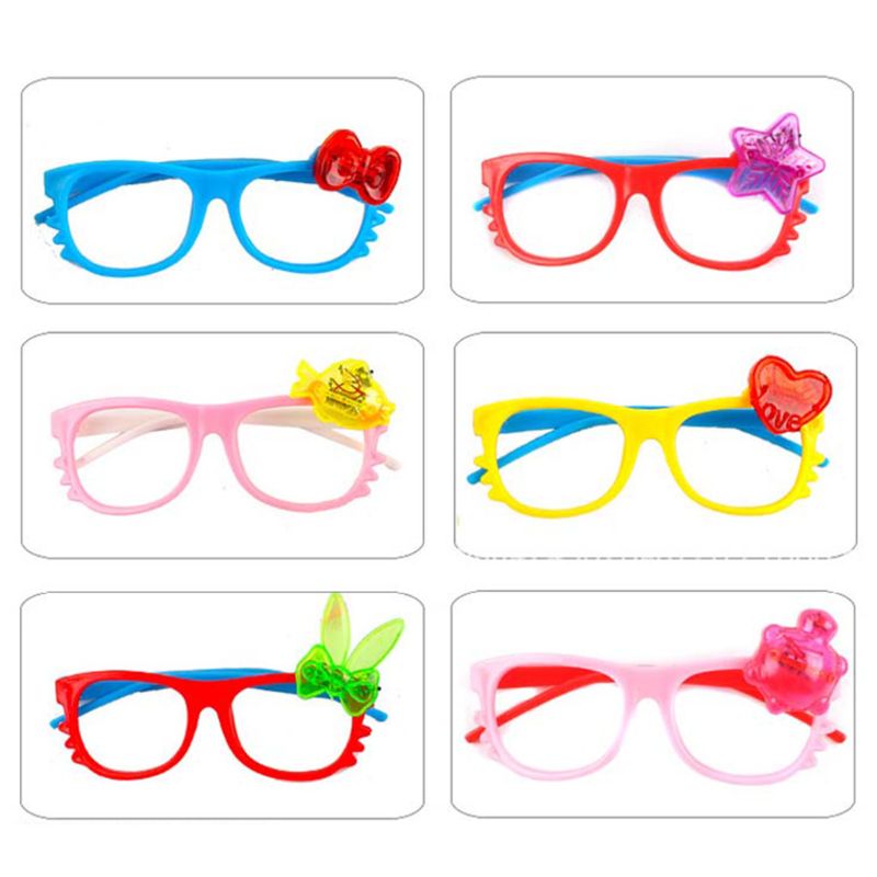 Kids Flashing Glasses LED Glasses Glowing Party Lighting Novelty Bright Light Festival Party Glow Sunglasses Kids Toys