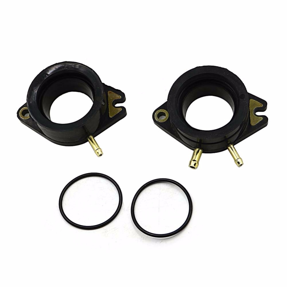 2PCS Carburetor Interface Adapter Intake Manifold Glue For Yamaha XV750 XV 750 Virago 4FY/4PW 1992 - 1997 96 95 94 93 Connector