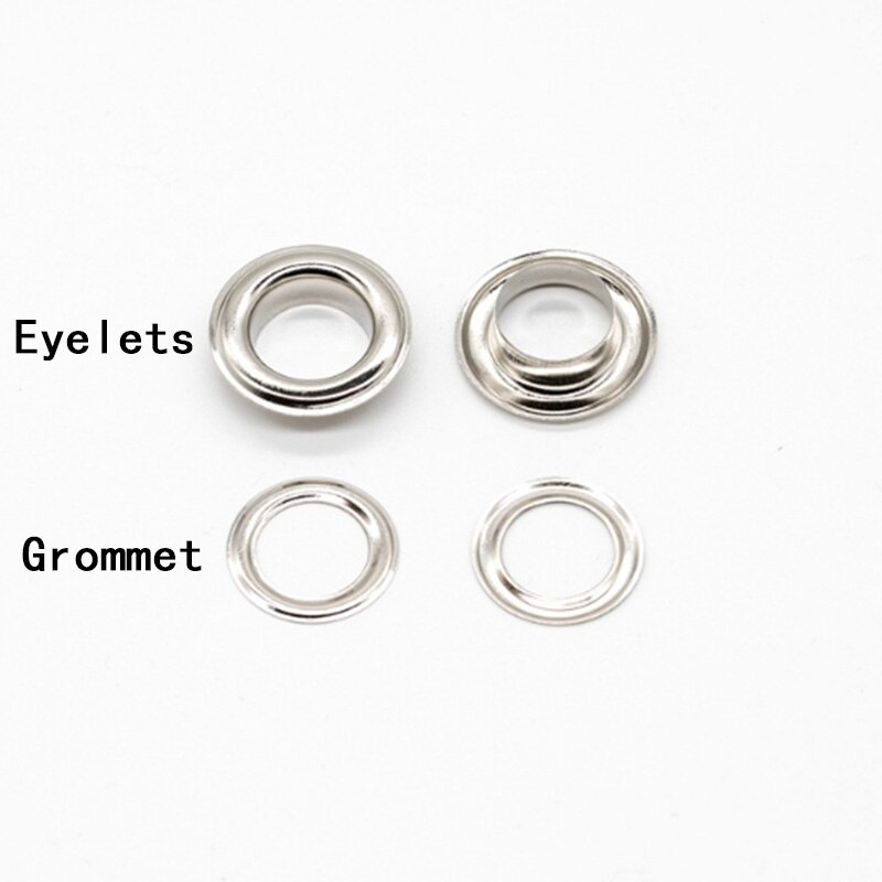 50sets 2mm-40mm Metall Ösen mit Tülle für Leathercraft DIY Scrapbooking Schuh Gürtel Kappe Tasche Tag kleidung Rucksack Zubehör