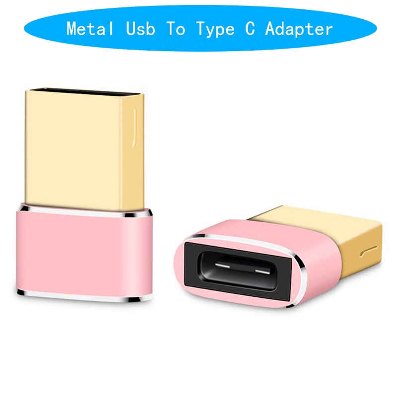 Metal USB Male To Type C Female OTG Adapter USB C Converter For Xiaomi Nexus 5x 6p Oneplus 3 2 Macbook USB Type-C Cable Adapter: 2