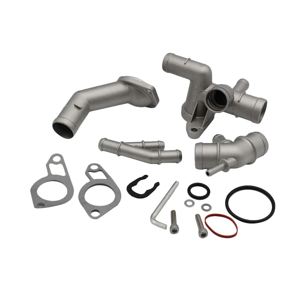 Cast Aluminum Coolant Flange Upgrade Kits for VW MK4 Golf Jetta GLI TT 337 1.8T Car Accessories