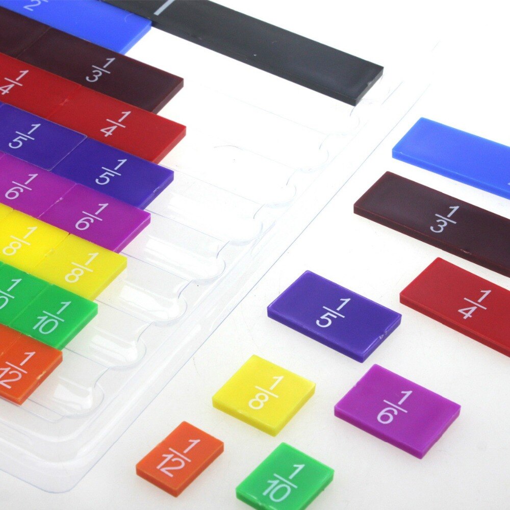 Elementary School Mathematics Fraction Block Fractional Problem Addition and Subtraction Math Toys Mathematical Demo Props