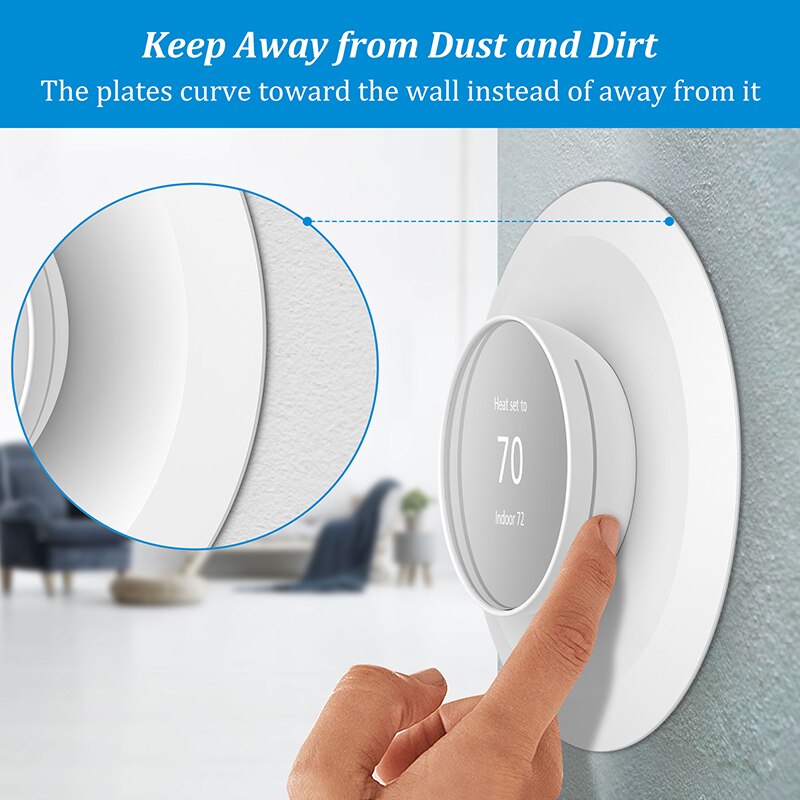 LINGYOU Wall Plate for Google Nest Thermostat Practical and Stylish Decoration Bracket Mount
