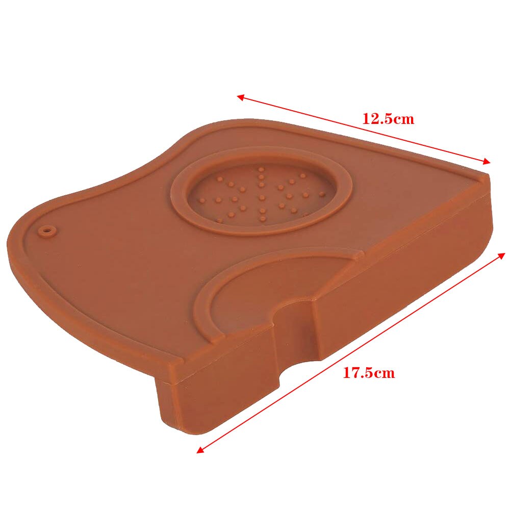 Coffee Tampers Mat Silicone Mat Slip Resistant Pad Coffee Machine Manual Handle Pad Kitchen Tool Home Espresso Accessories: M-Brown