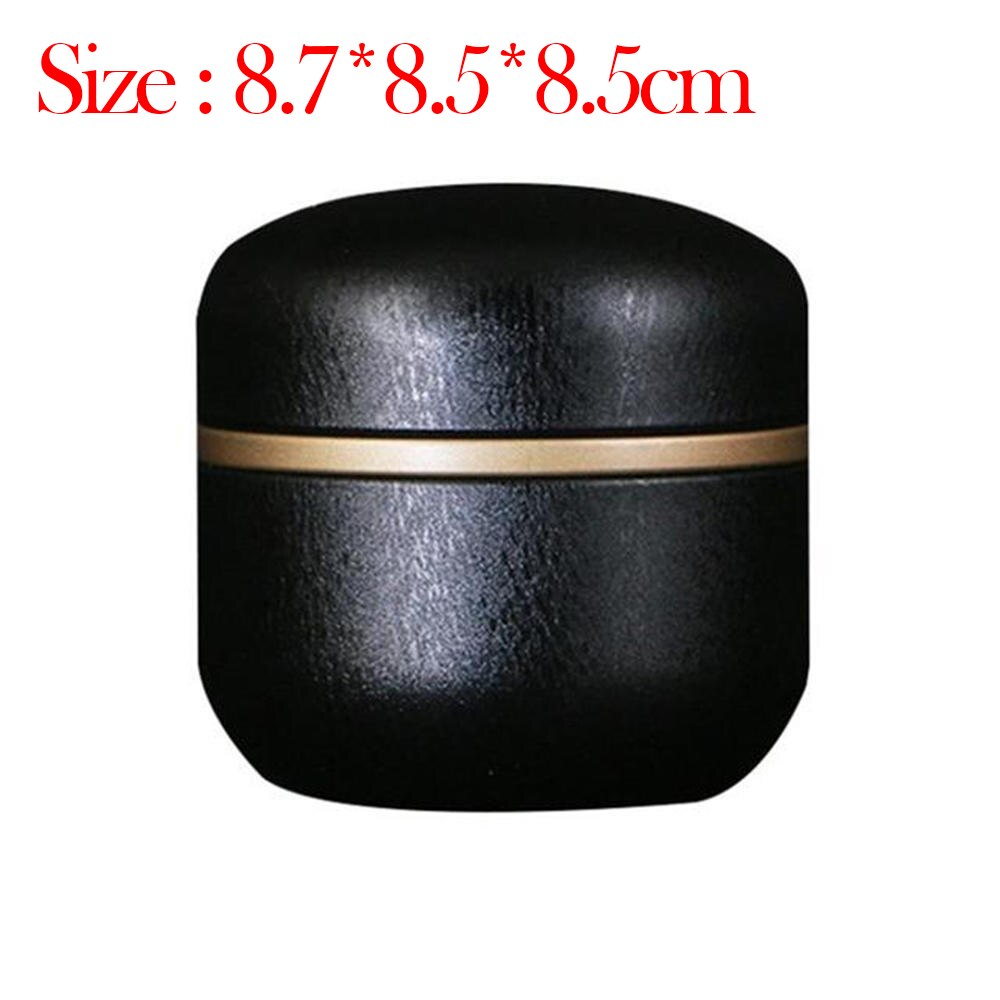 Mini Tea Tin Storage Metal Box Small Iron pot sealed pot for Coffee Tea Candy Storage Case Van Gogh Painting Container Cans: Style E6
