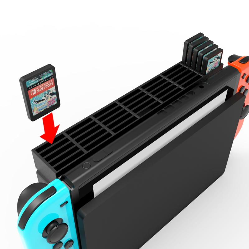 Aufbewahrungsbox für spielkarten, halterung für switch 35 in, 1 spielkartensteckplatz für ns switch dockingstation, zubehör für spielesammlungen