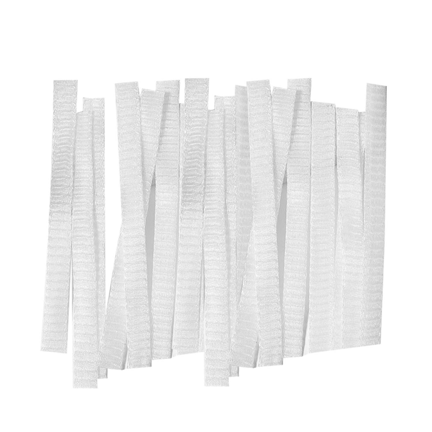 Filet de protection pour pinceaux de maquillage, maille élastique, accessoire de beauté, cosmétique, couverture du stylo, filet sous gaine, outil sans brosses, 50pcs: White