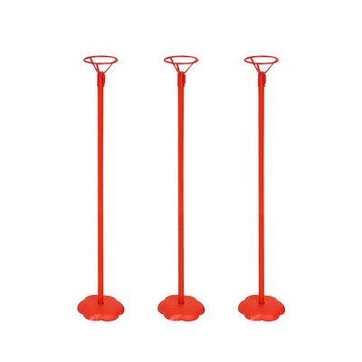 1 stk farve fødselsdag ballon stativ stick diy enhjørning fest dekoration latex balloner bord flydende bogstav ballon støtte stang: 5pc 45cm rød