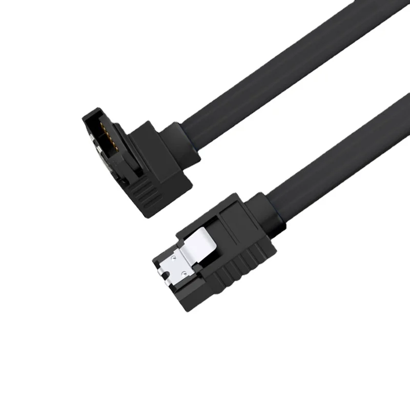 Cable SATA 3,0 a unidad de disco duro SSD HDD Sata 3 Cable recto de ángulo recto para placa base Asus MSI Gigabyte Cable de alta velocidad: Verde