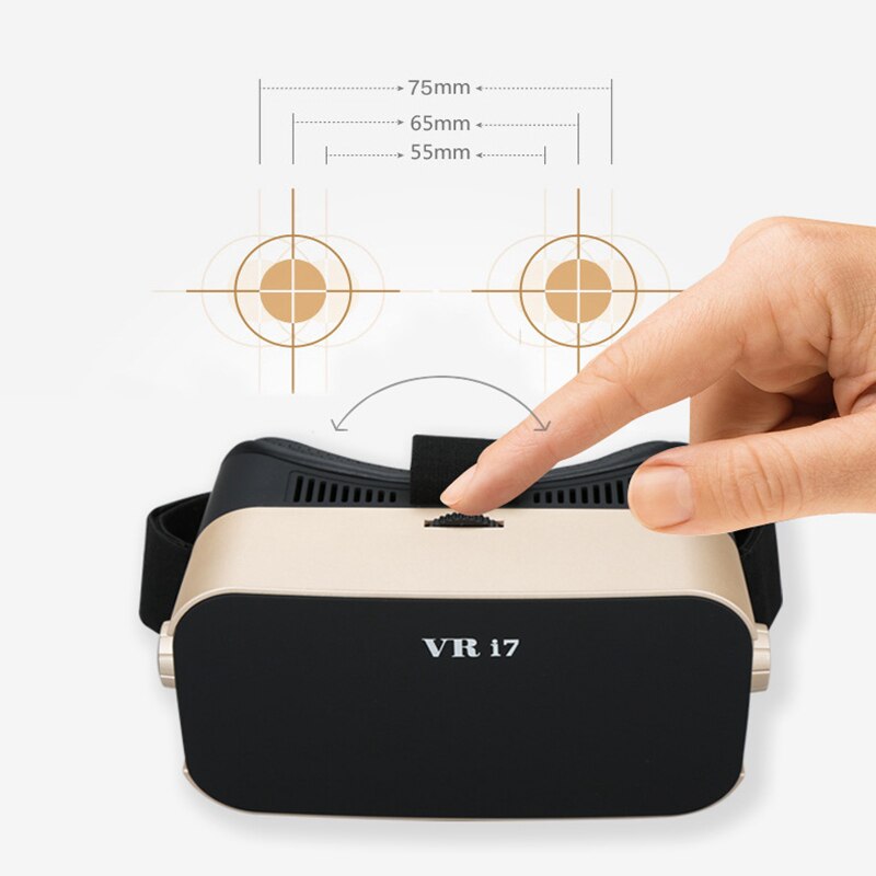 Full-Vr I7 Mobiele Telefoon 3D Bril Tweede Generatie Vr Bril Vr Virtual Reality Bril Voor Mobiele Telefoons