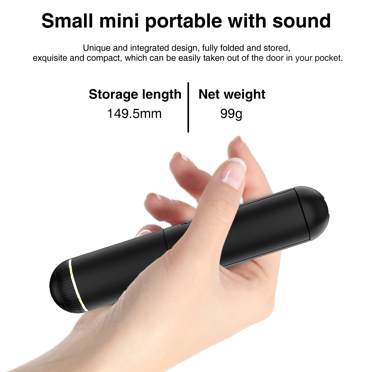 Mini palo de Selfie de bolsillo Firefly, palo de Selfie de mano extensible con Control remoto inalámbrico, Bluetooth, para iPhone, Xiaomi, HUAWEI, VIVO