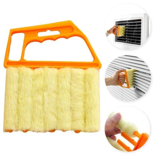 De de microfibra veneciano ciego hoja ventana cepillos de limpieza limpiador de ventana acondicionado plumero limpiar cepillo