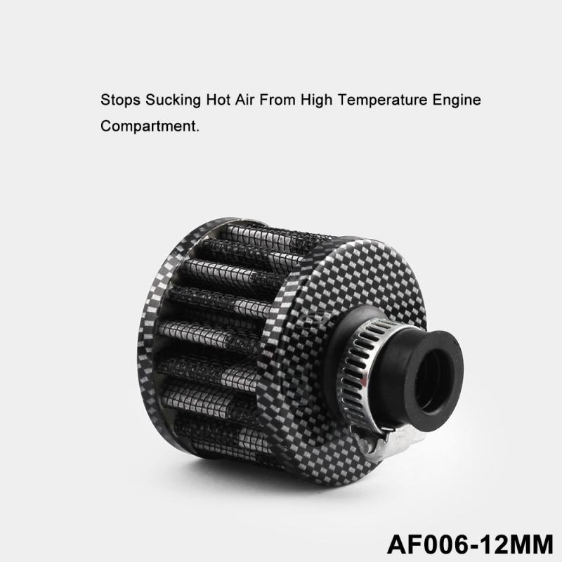 12MM Round Crank Case EngIne Breather Car Oil Cold Air Intake Crank Case Turbo Vent Breather Filter Car Modification Air Filter