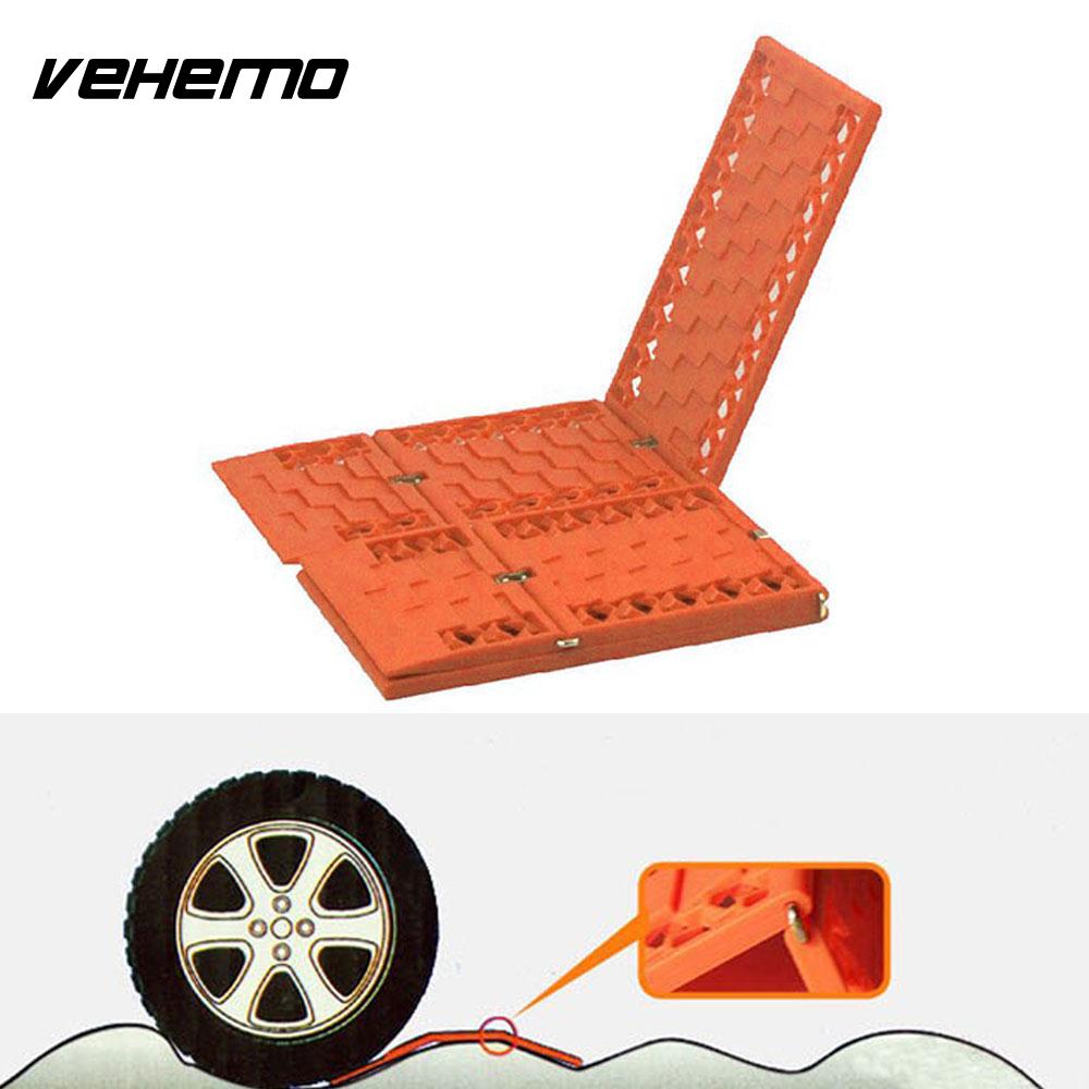 2Pcs Recovery Tracks Folding Car Sand Ladder Snow Chain Sand Track Tyre Grip Recovery Track Car Tire Ladder