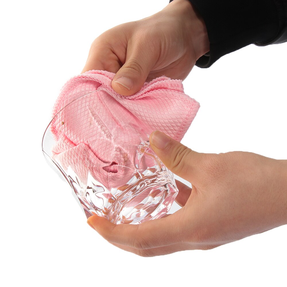 1PC Water Absorbable Glass Kitchen Cleaning Cloth 30 * 40CM Wipes Table Window Home Cleaning Rags