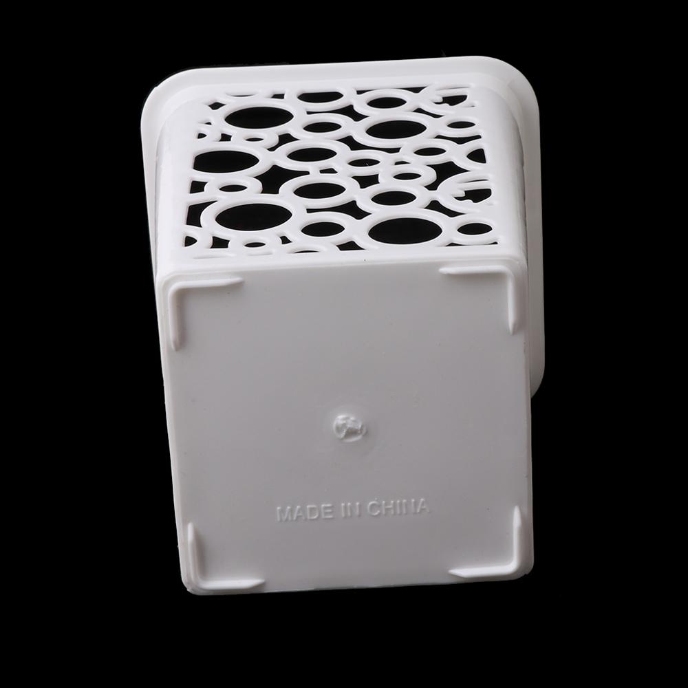4Pcs Hollow Square Pencil Holder Plastic Pen Pot Office Desk Container Organizer