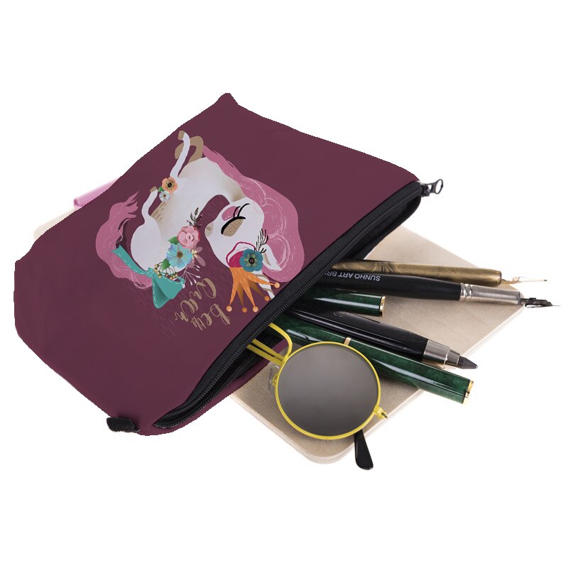 Jom Tokoy Cosmetische Organizer Tas Make Up Warmte-overdracht Afdrukken Cosmetische Tas Mode Vrouwen Make-Up Tas Hzb907